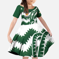Zimbabwe Rugby The Sables Personalized Family Matching Mermaid Dress and Hawaiian Shirt Retro Jersey Inspired - Wonder Print Shop