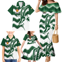 Zimbabwe Rugby The Sables Personalized Family Matching Mermaid Dress and Hawaiian Shirt Retro Jersey Inspired - Wonder Print Shop