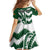 Zimbabwe Rugby The Sables Personalized Family Matching Off Shoulder Maxi Dress and Hawaiian Shirt Retro Jersey Inspired - Wonder Print Shop