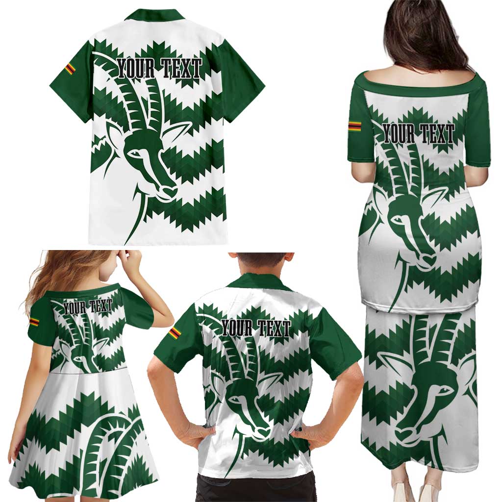 Zimbabwe Rugby The Sables Personalized Family Matching Puletasi and Hawaiian Shirt Retro Jersey Inspired - Wonder Print Shop