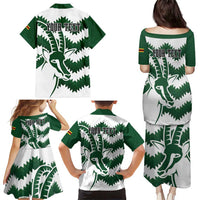 Zimbabwe Rugby The Sables Personalized Family Matching Puletasi and Hawaiian Shirt Retro Jersey Inspired - Wonder Print Shop