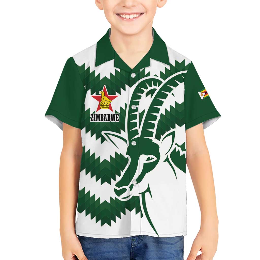 Zimbabwe Rugby The Sables Personalized Family Matching Short Sleeve Bodycon Dress and Hawaiian Shirt Retro Jersey Inspired - Wonder Print Shop