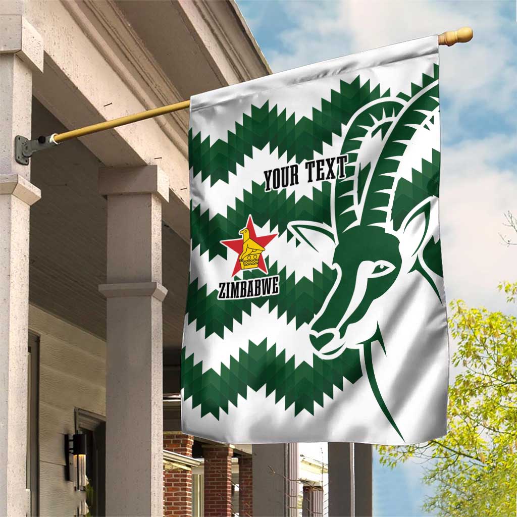 Zimbabwe Rugby The Sables Personalized Garden Flag Retro Jersey Inspired - Wonder Print Shop