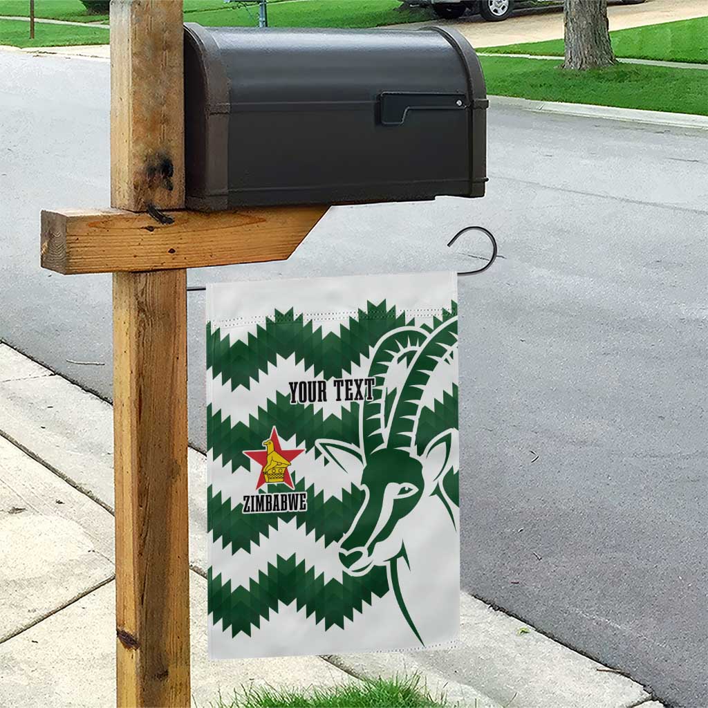 Zimbabwe Rugby The Sables Personalized Garden Flag Retro Jersey Inspired - Wonder Print Shop