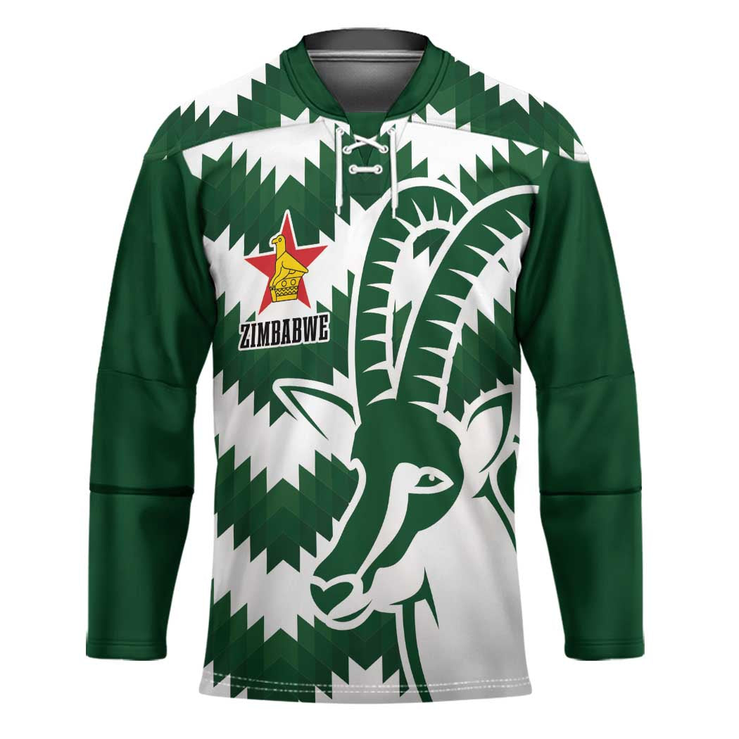 Zimbabwe Rugby The Sables Personalized Hockey Jersey Retro Jersey Inspired - Wonder Print Shop