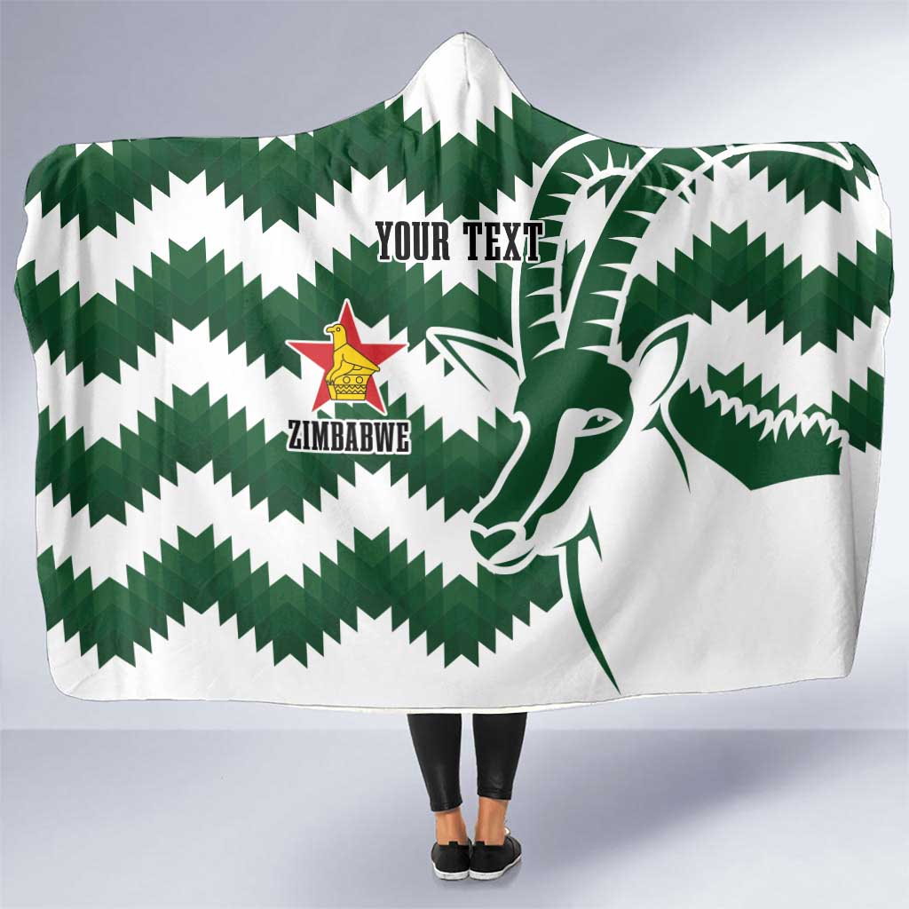 Zimbabwe Rugby The Sables Personalized Hooded Blanket Retro Jersey Inspired - Wonder Print Shop