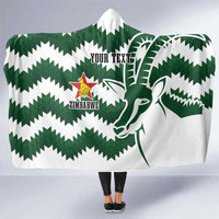 Zimbabwe Rugby The Sables Personalized Hooded Blanket Retro Jersey Inspired - Wonder Print Shop