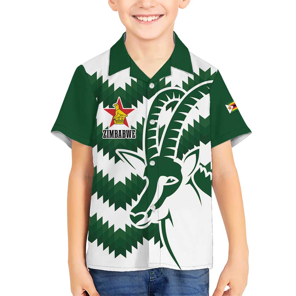 Zimbabwe Rugby The Sables Personalized Kid Hawaiian Shirt Retro Jersey Inspired - Wonder Print Shop
