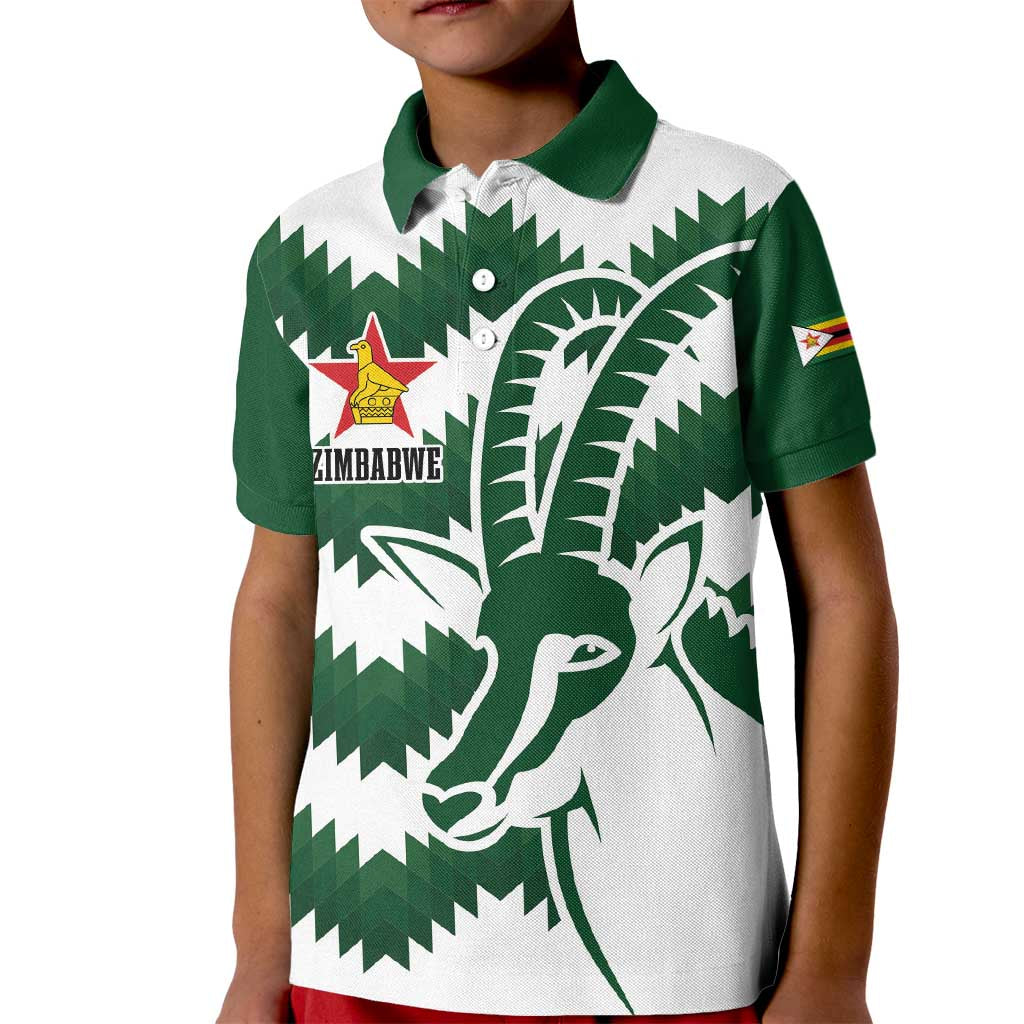 Zimbabwe Rugby The Sables Personalized Kid Polo Shirt Retro Jersey Inspired - Wonder Print Shop