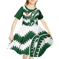 Zimbabwe Rugby The Sables Personalized Kid Short Sleeve Dress Retro Jersey Inspired - Wonder Print Shop