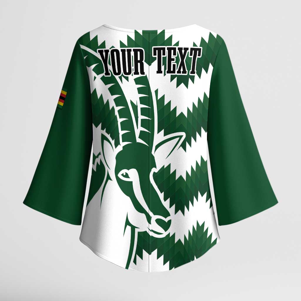 Zimbabwe Rugby The Sables Personalized Kimono Sleeve Blouse Retro Jersey Inspired - Wonder Print Shop