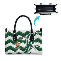 Zimbabwe Rugby The Sables Personalized Leather Bag Retro Jersey Inspired - Wonder Print Shop