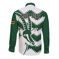 Zimbabwe Rugby The Sables Personalized Long Sleeve Button Shirt Retro Jersey Inspired - Wonder Print Shop