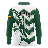 Zimbabwe Rugby The Sables Personalized Long Sleeve Polo Shirt Retro Jersey Inspired - Wonder Print Shop