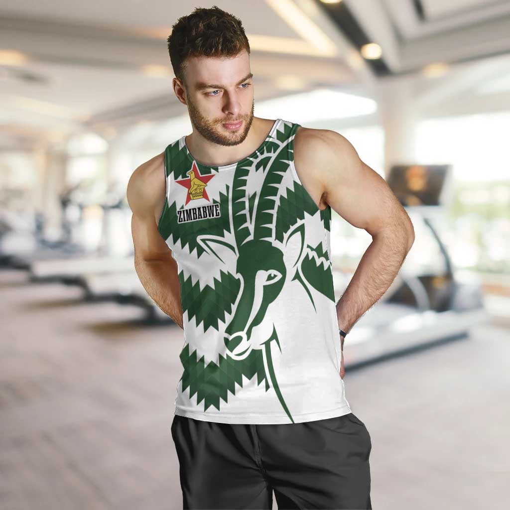 Zimbabwe Rugby The Sables Personalized Men Tank Top Retro Jersey Inspired - Wonder Print Shop