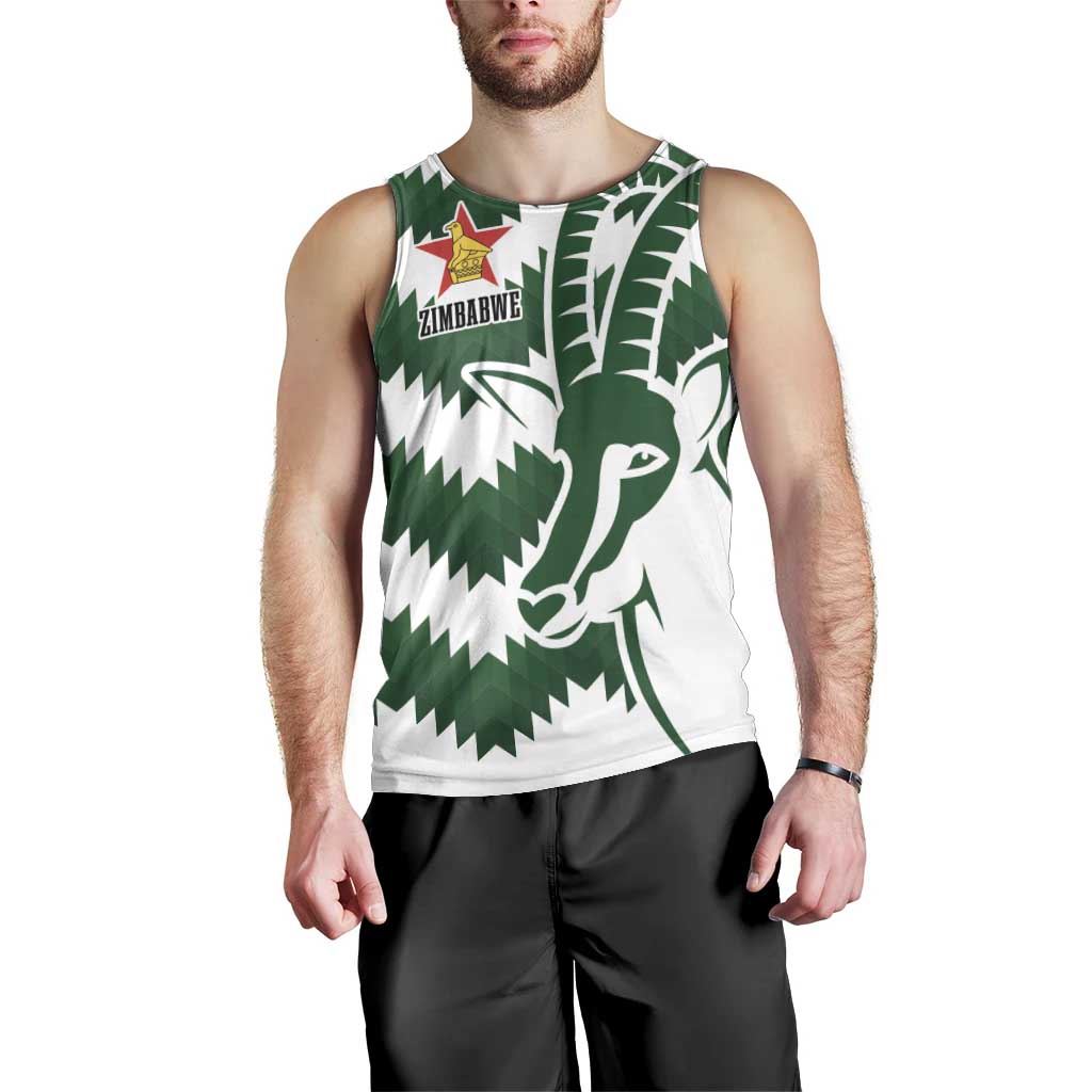 Zimbabwe Rugby The Sables Personalized Men Tank Top Retro Jersey Inspired - Wonder Print Shop