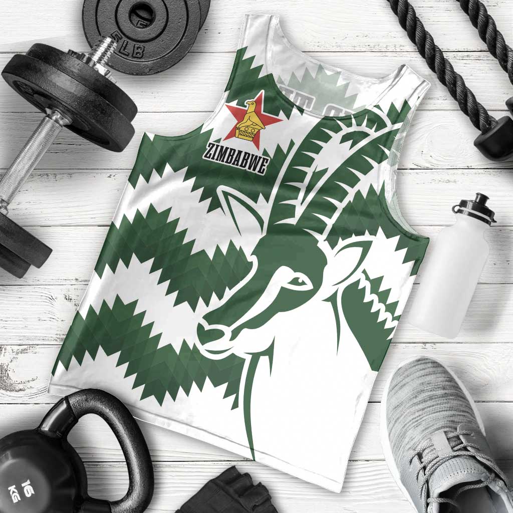 Zimbabwe Rugby The Sables Personalized Men Tank Top Retro Jersey Inspired - Wonder Print Shop