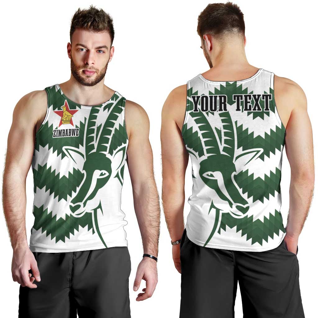 Zimbabwe Rugby The Sables Personalized Men Tank Top Retro Jersey Inspired - Wonder Print Shop