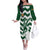 Zimbabwe Rugby The Sables Personalized Off The Shoulder Long Sleeve Dress Retro Jersey Inspired - Wonder Print Shop