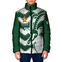 Zimbabwe Rugby The Sables Personalized Padded Jacket Retro Jersey Inspired - Wonder Print Shop
