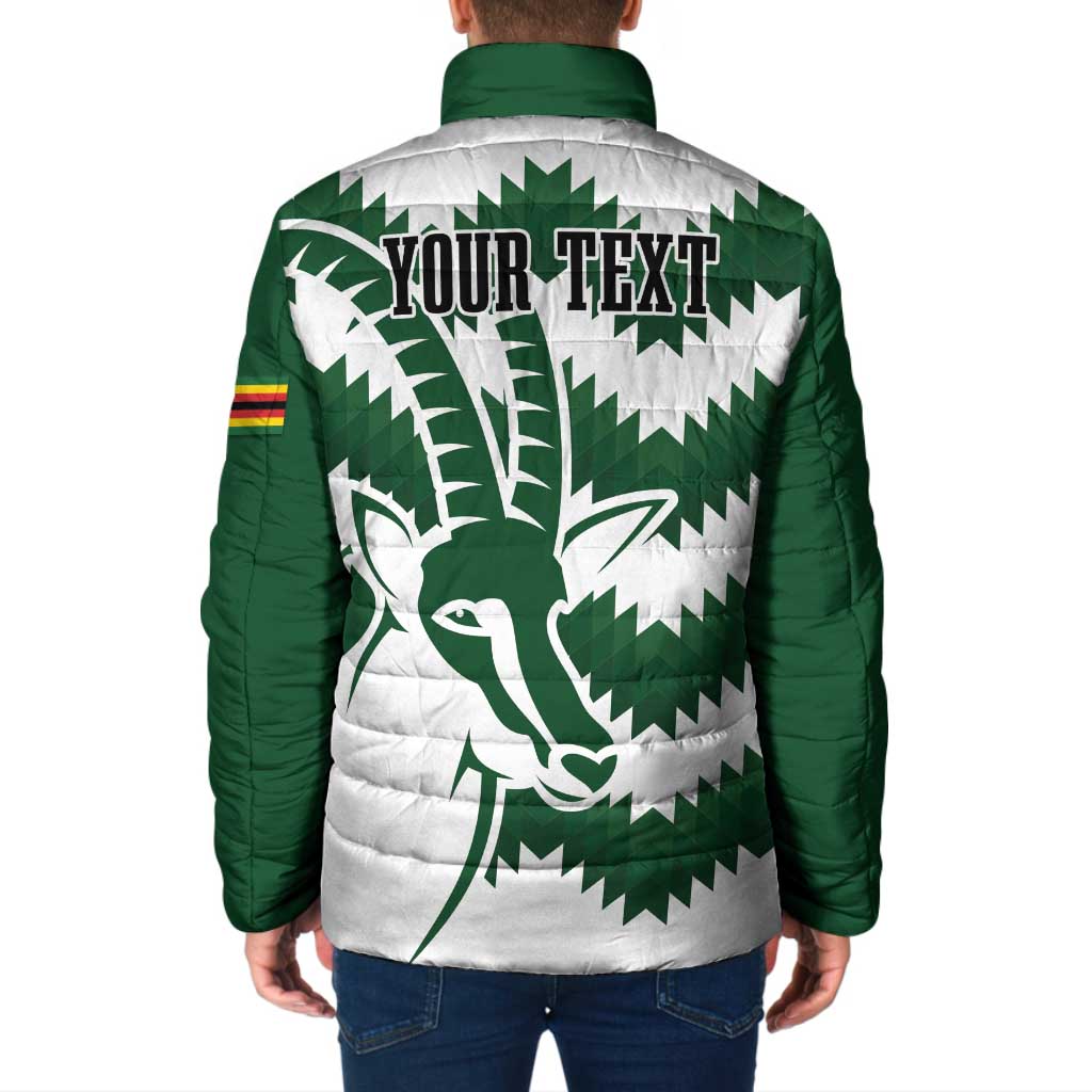 Zimbabwe Rugby The Sables Personalized Padded Jacket Retro Jersey Inspired - Wonder Print Shop