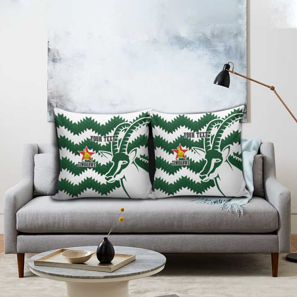 Zimbabwe Rugby The Sables Personalized Pillow Cover Retro Jersey Inspired - Wonder Print Shop