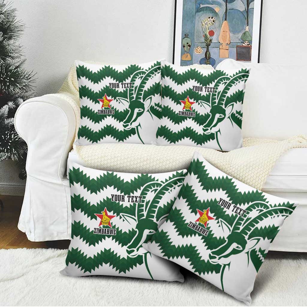 Zimbabwe Rugby The Sables Personalized Pillow Cover Retro Jersey Inspired - Wonder Print Shop
