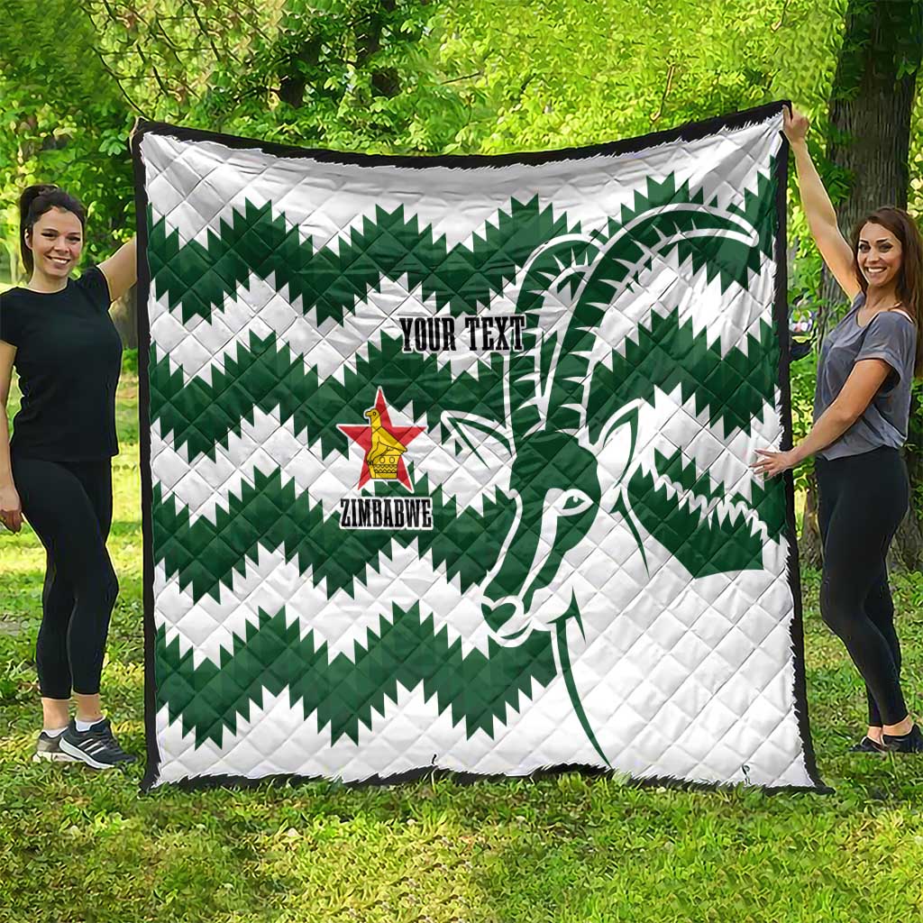 Zimbabwe Rugby The Sables Personalized Quilt Retro Jersey Inspired - Wonder Print Shop