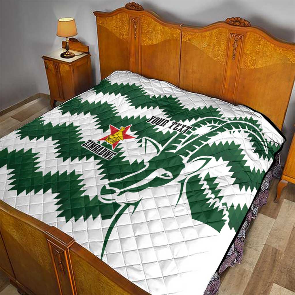 Zimbabwe Rugby The Sables Personalized Quilt Retro Jersey Inspired - Wonder Print Shop