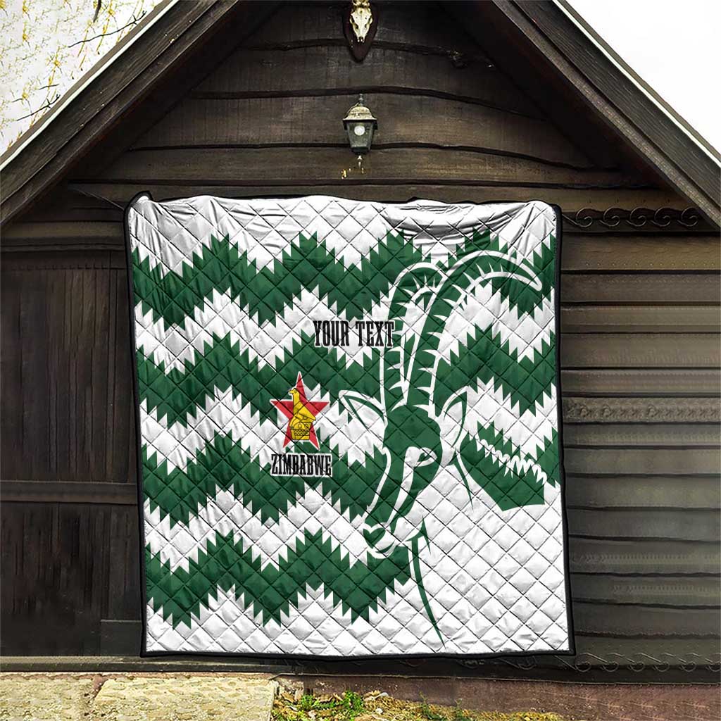 Zimbabwe Rugby The Sables Personalized Quilt Retro Jersey Inspired - Wonder Print Shop