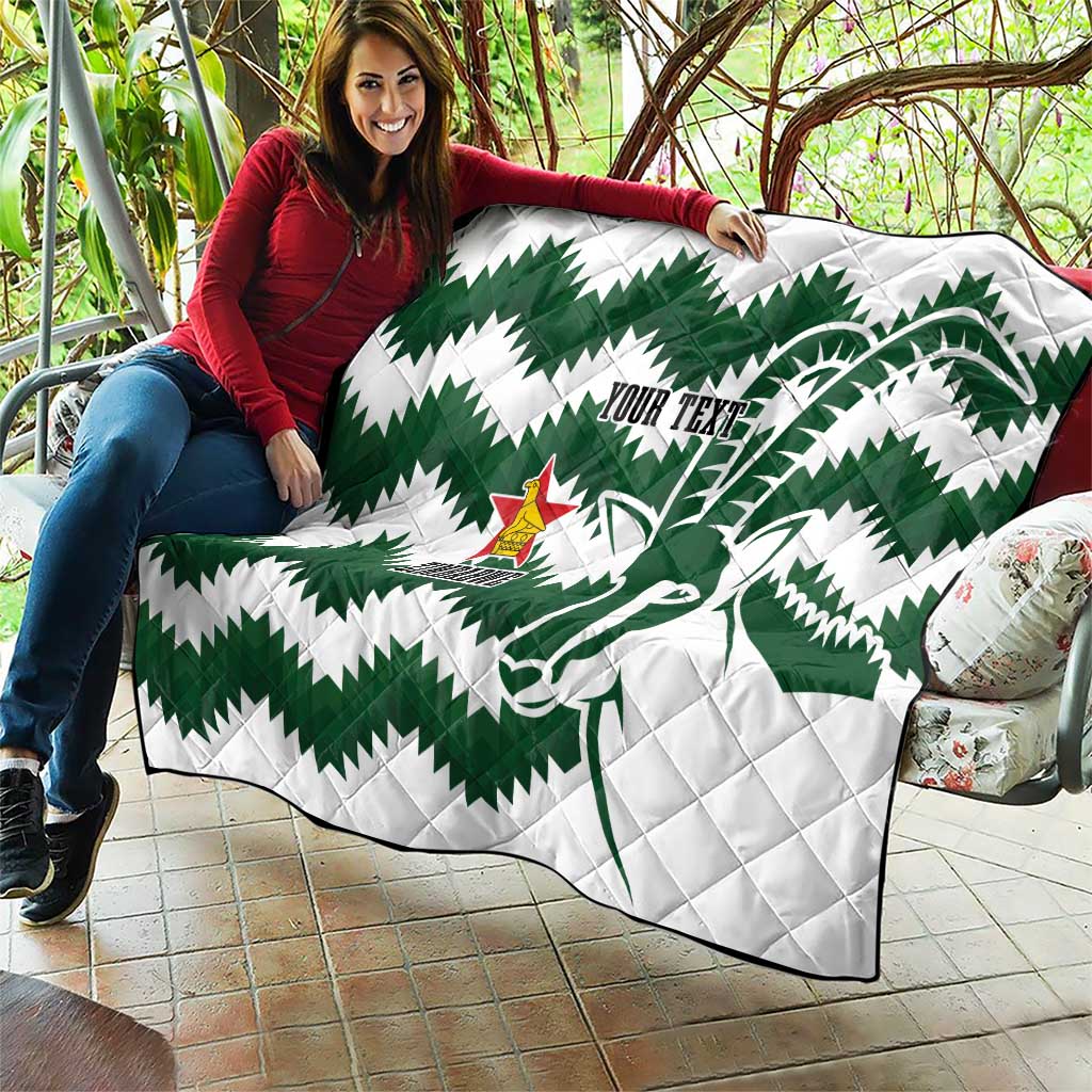 Zimbabwe Rugby The Sables Personalized Quilt Retro Jersey Inspired - Wonder Print Shop