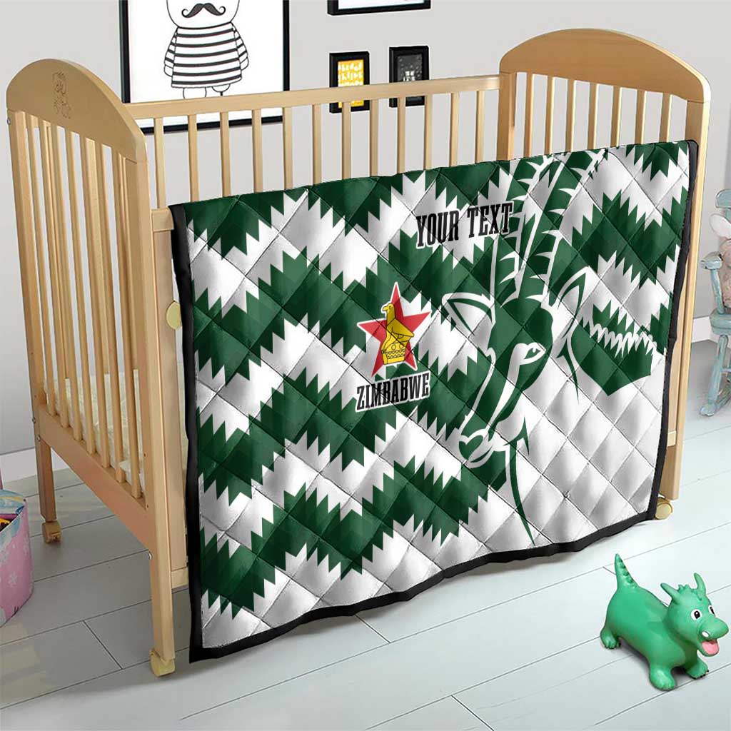 Zimbabwe Rugby The Sables Personalized Quilt Retro Jersey Inspired - Wonder Print Shop