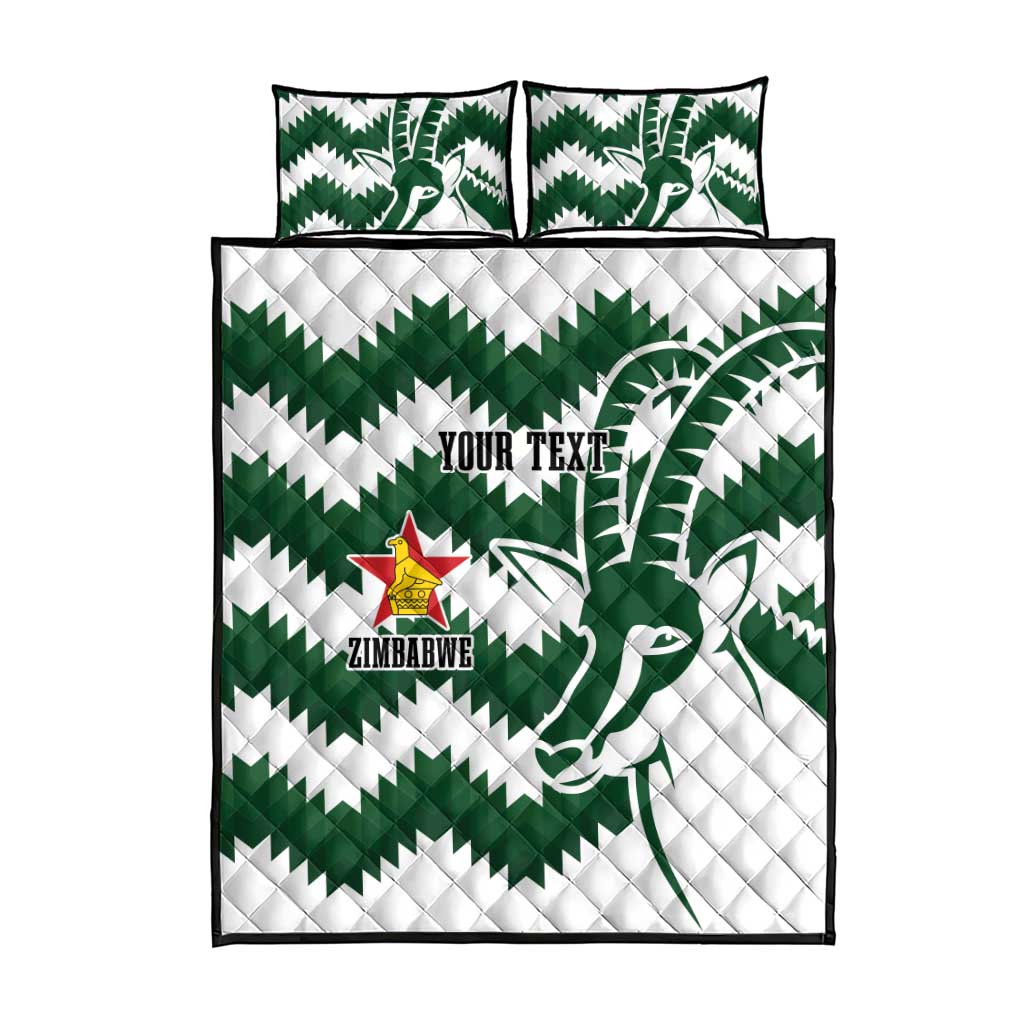 Zimbabwe Rugby The Sables Personalized Quilt Bed Set Retro Jersey Inspired - Wonder Print Shop