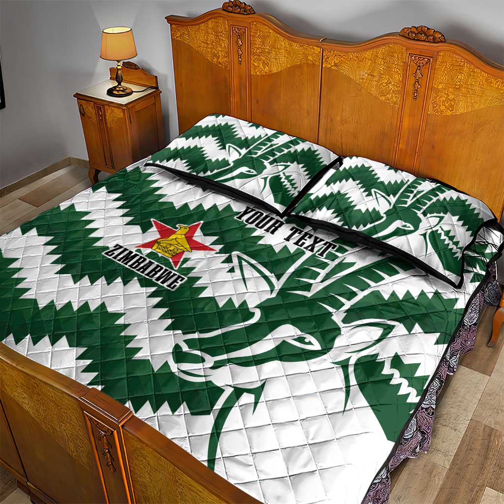 Zimbabwe Rugby The Sables Personalized Quilt Bed Set Retro Jersey Inspired - Wonder Print Shop