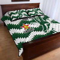 Zimbabwe Rugby The Sables Personalized Quilt Bed Set Retro Jersey Inspired - Wonder Print Shop