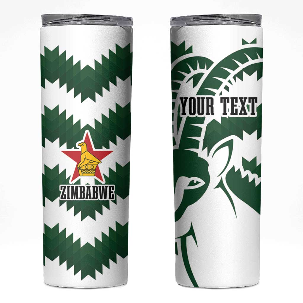 Zimbabwe Rugby The Sables Personalized Skinny Tumbler Retro Jersey Inspired - Wonder Print Shop