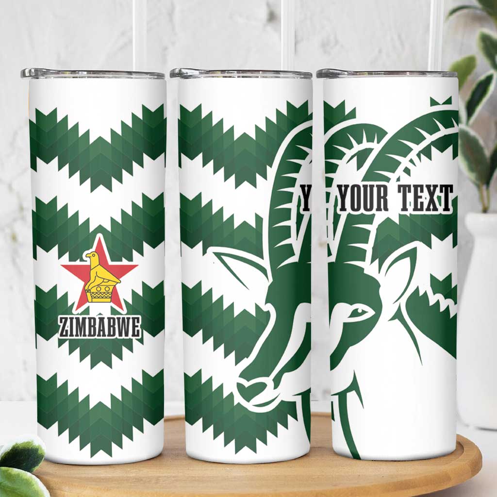 Zimbabwe Rugby The Sables Personalized Skinny Tumbler Retro Jersey Inspired - Wonder Print Shop