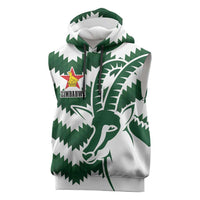Zimbabwe Rugby The Sables Personalized Sleeveless Hoodie Retro Jersey Inspired - Wonder Print Shop