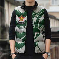 Zimbabwe Rugby The Sables Personalized Sleeveless Puffer Jacket Retro Jersey Inspired - Wonder Print Shop