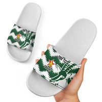 Zimbabwe Rugby The Sables Personalized Slide Sandals Retro Jersey Inspired - Wonder Print Shop