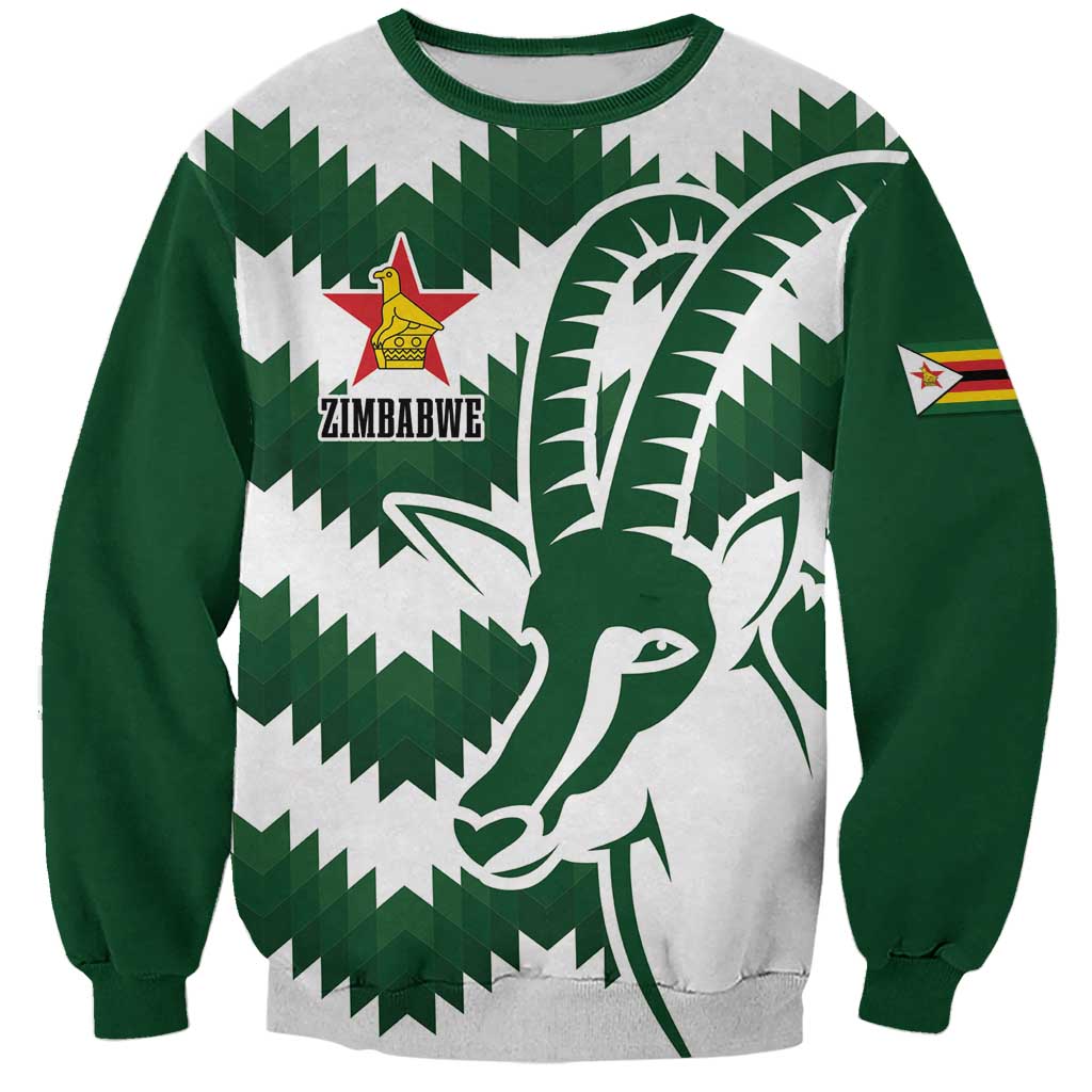 Zimbabwe Rugby The Sables Personalized Sweatshirt Retro Jersey Inspired - Wonder Print Shop