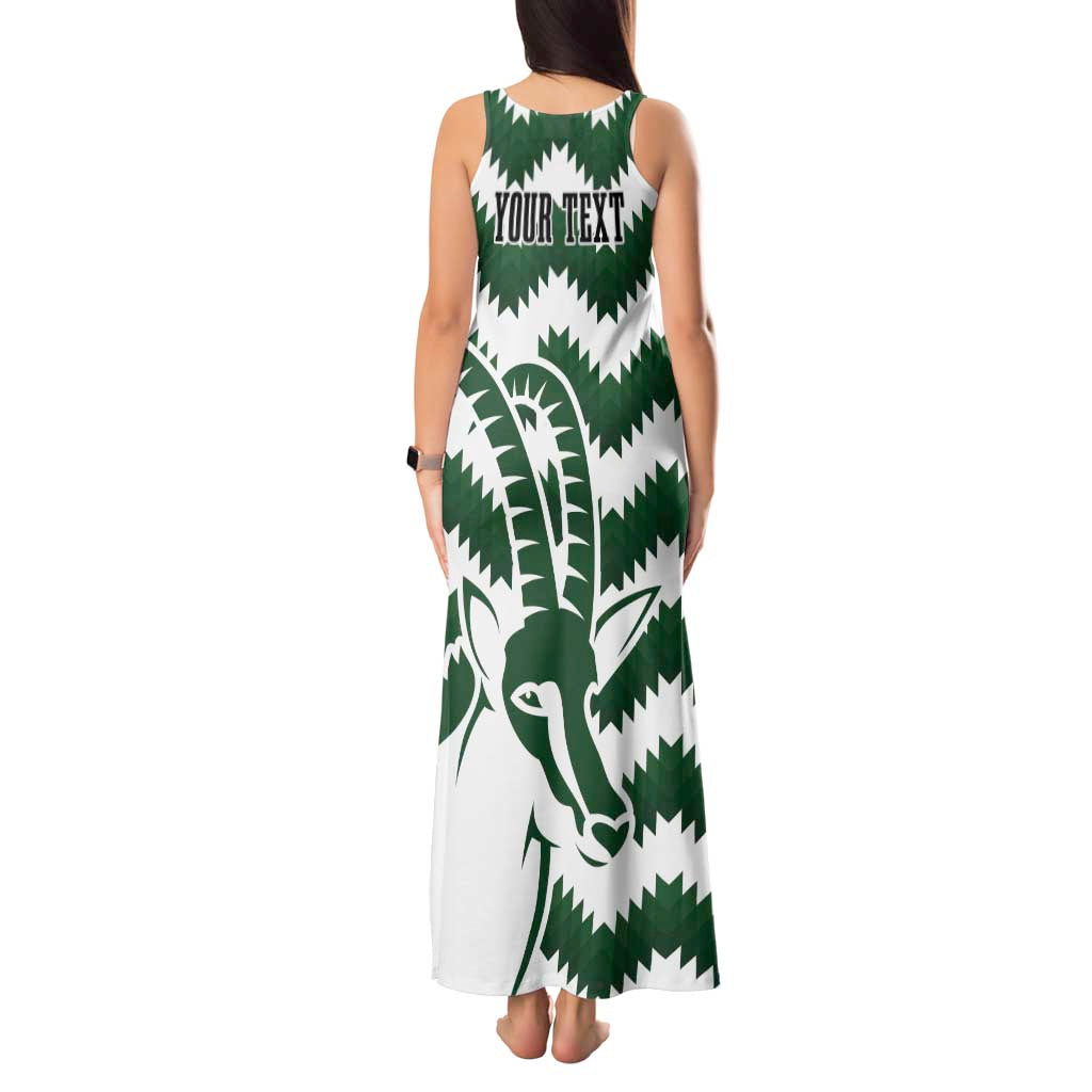 Zimbabwe Rugby The Sables Personalized Tank Maxi Dress Retro Jersey Inspired - Wonder Print Shop