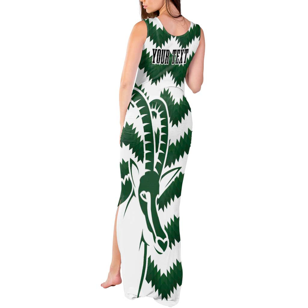 Zimbabwe Rugby The Sables Personalized Tank Maxi Dress Retro Jersey Inspired - Wonder Print Shop
