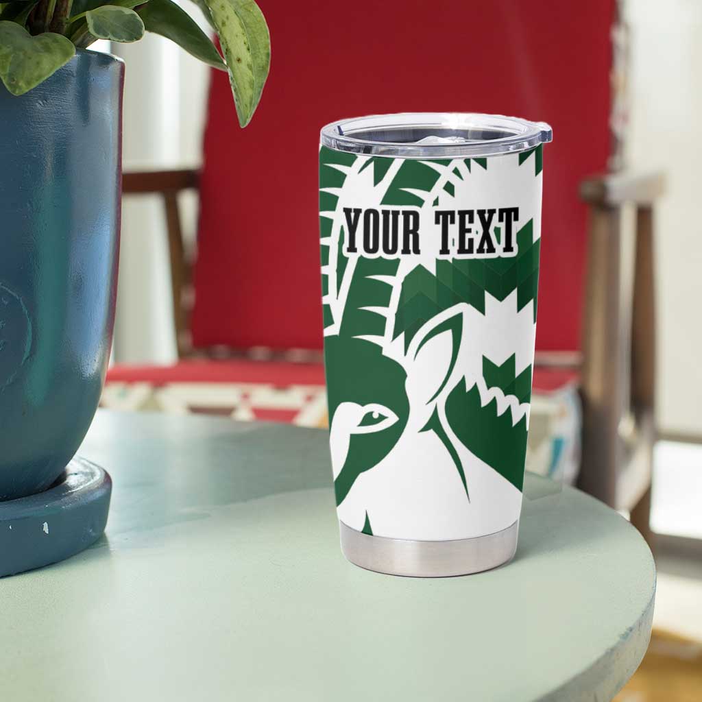 Zimbabwe Rugby The Sables Personalized Tumbler Cup Retro Jersey Inspired - Wonder Print Shop