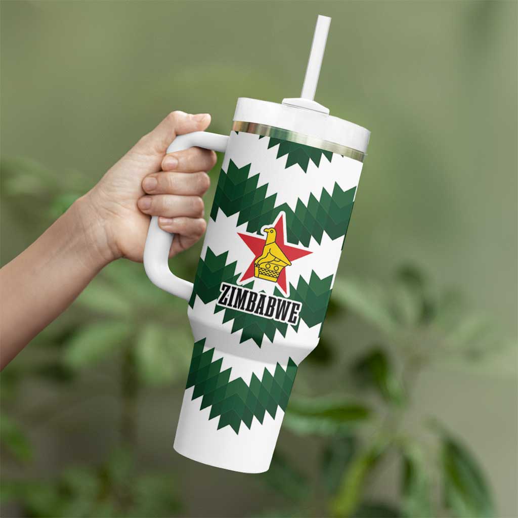 Zimbabwe Rugby The Sables Personalized Tumbler With Handle Retro Jersey Inspired - Wonder Print Shop