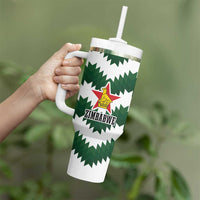 Zimbabwe Rugby The Sables Personalized Tumbler With Handle Retro Jersey Inspired - Wonder Print Shop