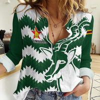 Zimbabwe Rugby The Sables Personalized Women Casual Shirt Retro Jersey Inspired - Wonder Print Shop