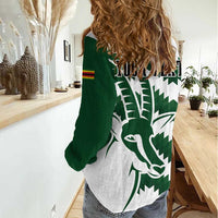 Zimbabwe Rugby The Sables Personalized Women Casual Shirt Retro Jersey Inspired - Wonder Print Shop