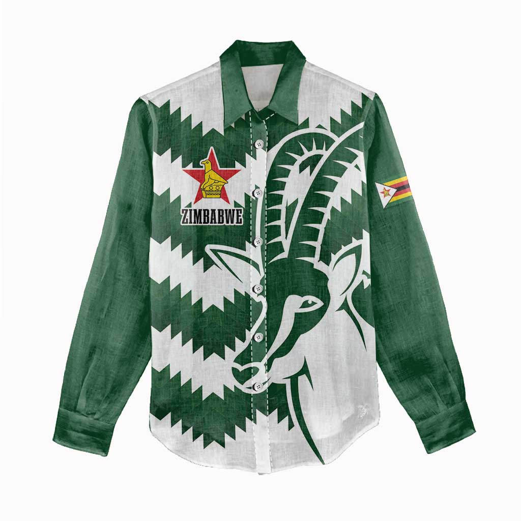 Zimbabwe Rugby The Sables Personalized Women Casual Shirt Retro Jersey Inspired - Wonder Print Shop