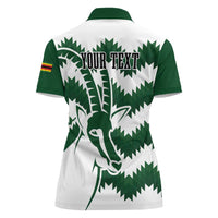 Zimbabwe Rugby The Sables Personalized Women Polo Shirt Retro Jersey Inspired - Wonder Print Shop
